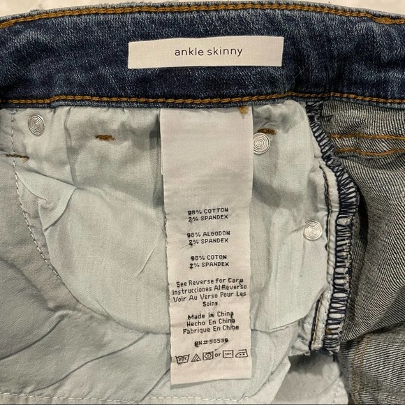 STS Blue Ankle Skinny Jeans Distressed Medium Wash Women’s 31 Nordstrom - Picture 8 of 11